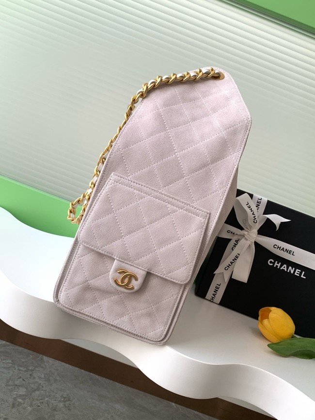 Chanel SUEDE HOBO BAG AS5311 WHITE