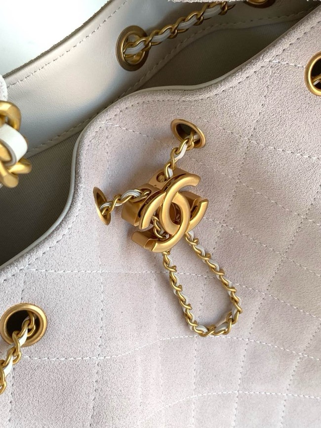 Chanel SUEDE HOBO BAG AS5311 WHITE