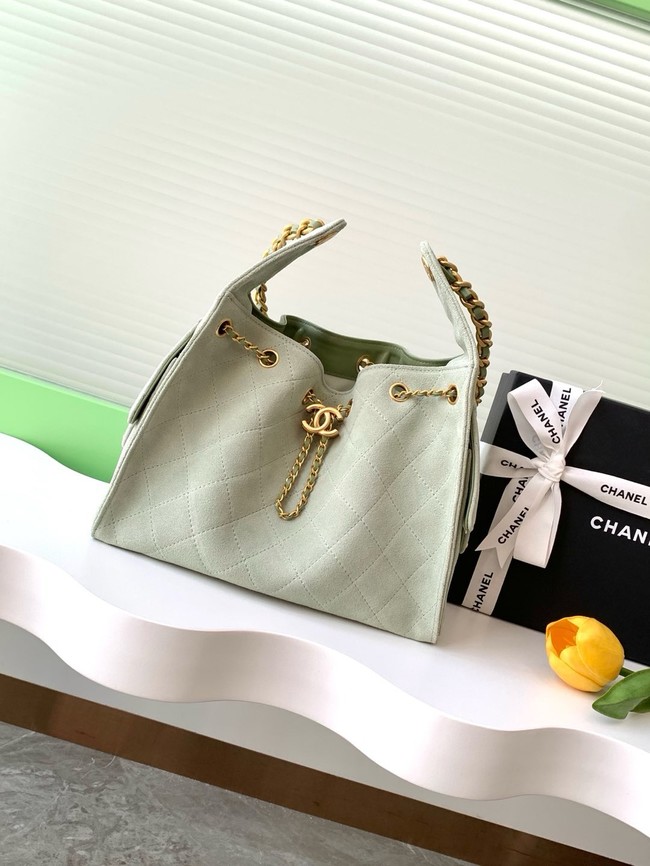 Chanel SUEDE HOBO BAG AS5293 LIGHT GREEN