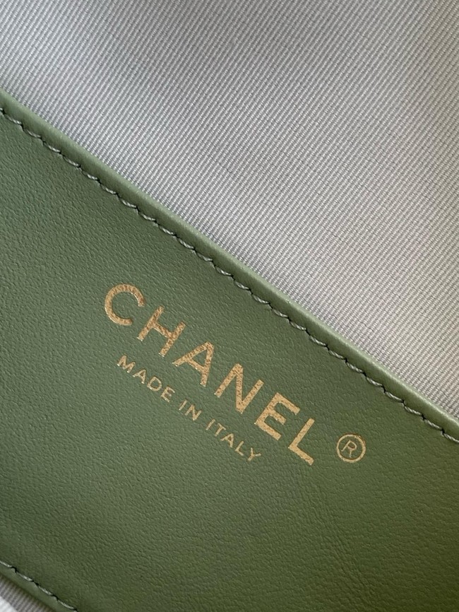 Chanel SUEDE HOBO BAG AS5293 LIGHT GREEN