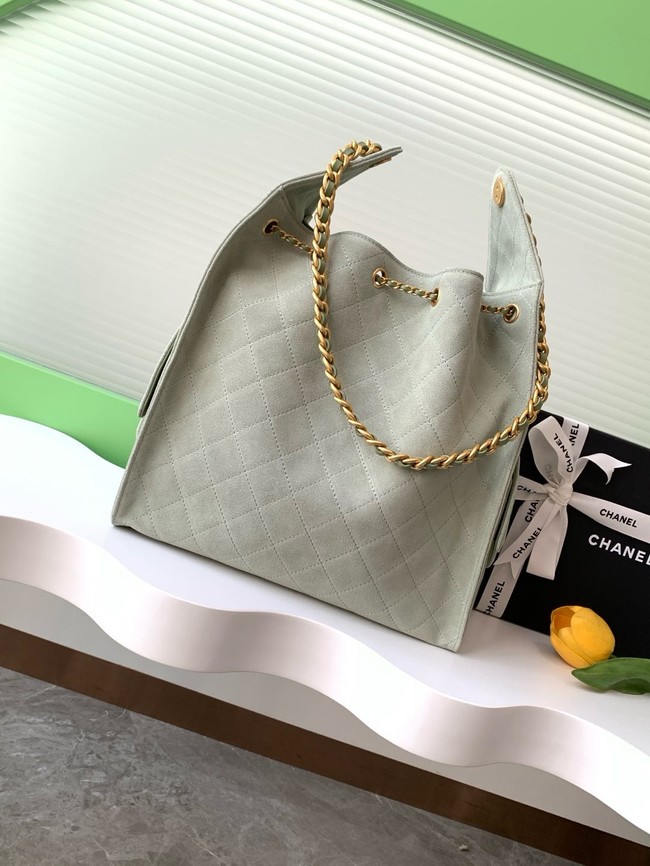 Chanel SUEDE HOBO BAG AS5311 LIGHT GREEN