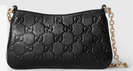 Gucci GG EMBLEM SUPER MINI BAG 815278 black