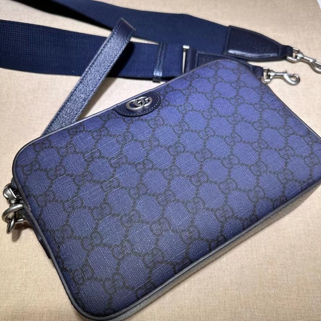 Gucci OPHIDIA SMALL CROSSBODY BAG 699439 Blue and black