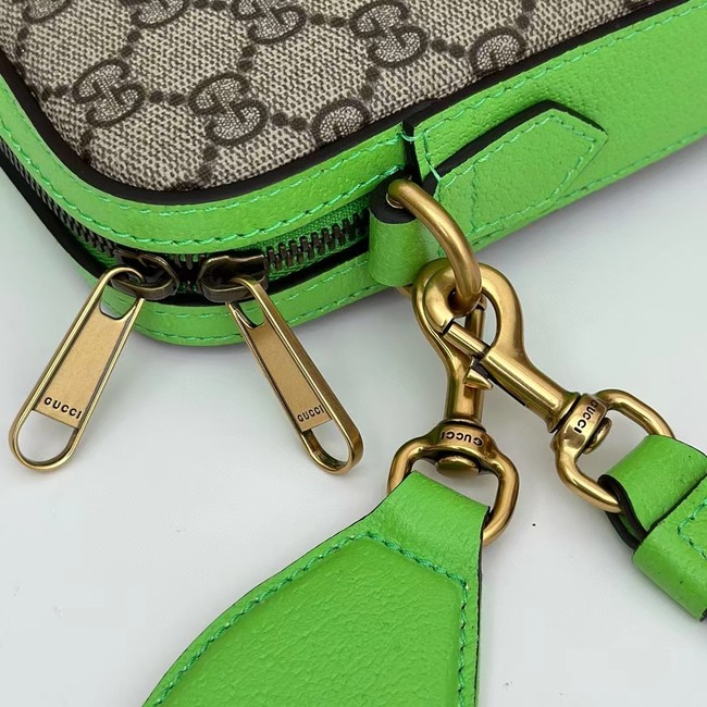 Gucci OPHIDIA SMALL CROSSBODY BAG 699439 Bright green