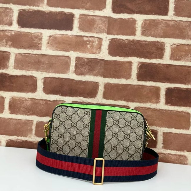 Gucci OPHIDIA SMALL CROSSBODY BAG 699439 Bright green