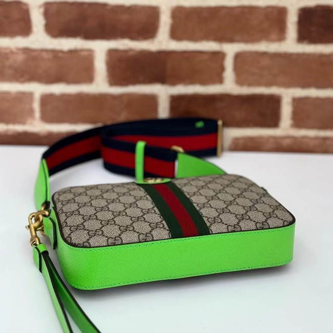 Gucci OPHIDIA SMALL CROSSBODY BAG 699439 Bright green