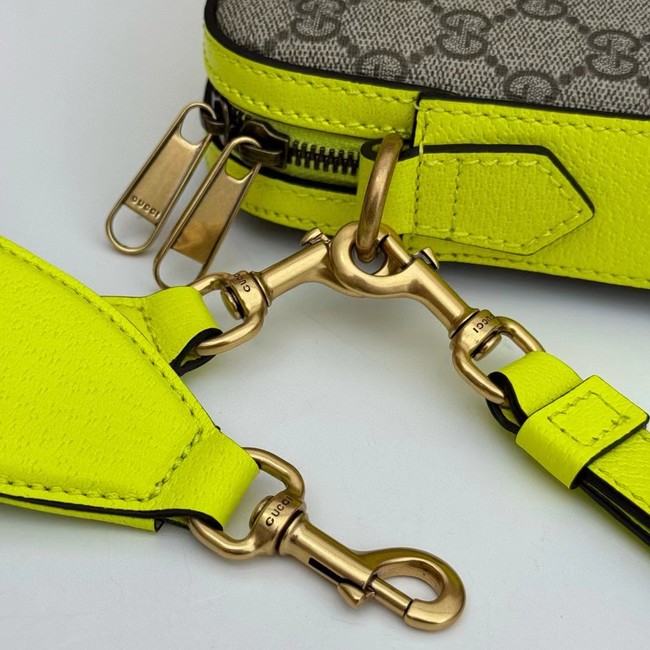 Gucci OPHIDIA SMALL CROSSBODY BAG 699439 Fluorescent yellow