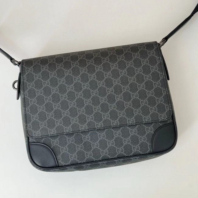 Gucci GG EMBLEM MEDIUM CROSSBODY BAG 821154 black