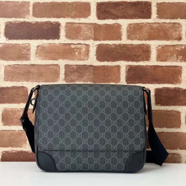 Gucci GG EMBLEM MEDIUM CROSSBODY BAG 821154 black