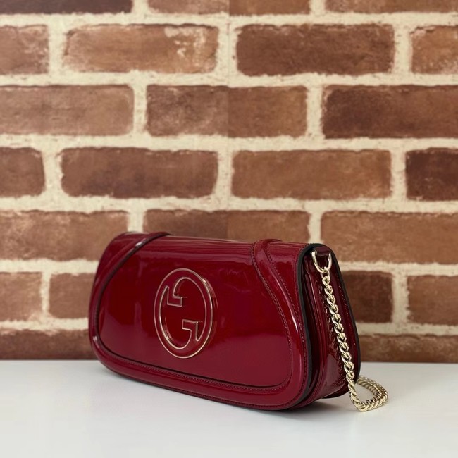 GUCCI BLONDIE SMALL SHOULDER BAG 814952 Rosso Ancora red