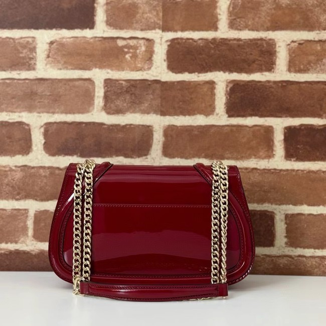 GUCCI BLONDIE SMALL SHOULDER BAG 815715 Rosso Ancora red