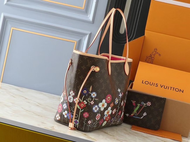 Louis Vuitton LV x TM Neverfull MM M13675