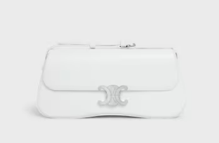 Celine MEDIUM CELINE LOLA BAG IN SHINY CALFSKIN 115533 BLANC DE BLANC