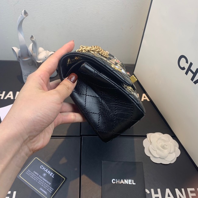 Chanel CLASSIC 11.12 HANDBAG AS1112 BLACK