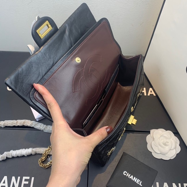 Chanel CLASSIC 11.12 HANDBAG AS1112 BLACK