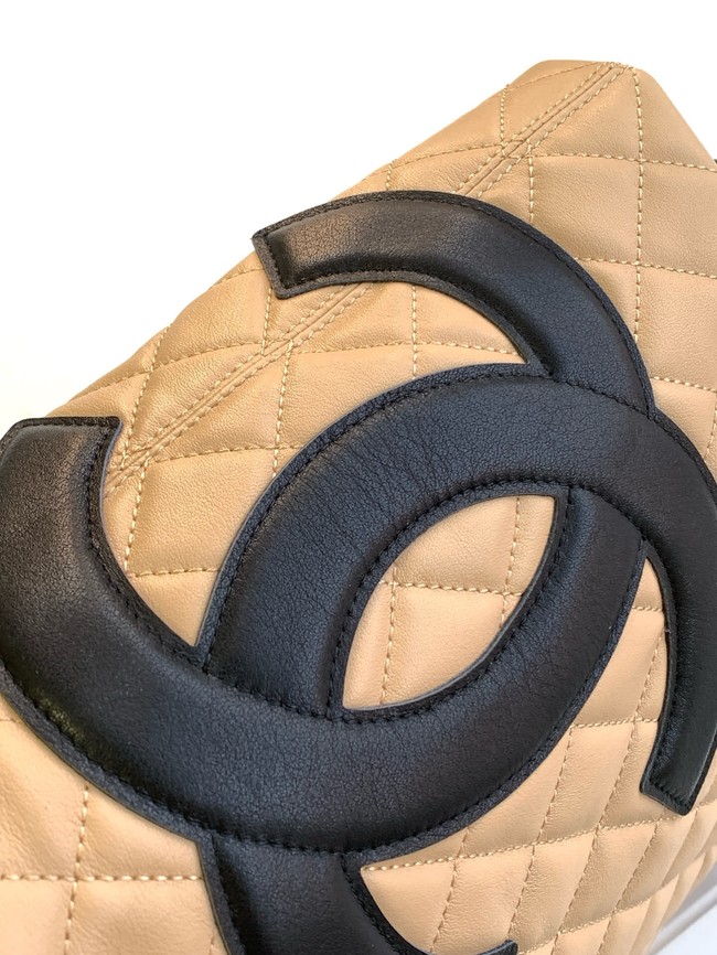 Chanel Sheepskin Shoulder Bag AS6336 Apricot&black