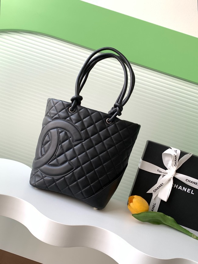 Chanel Sheepskin Shoulder Bag AS6336 black&black