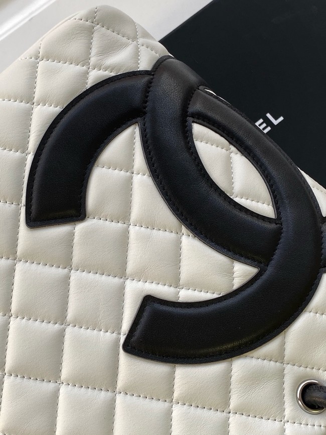 Chanel Sheepskin Shoulder Bag AS6336 white&black