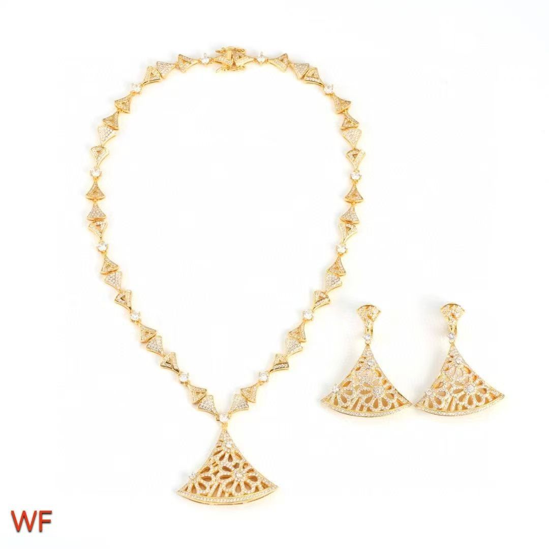 BVLGARI necklace&Earring BV80902 Gold