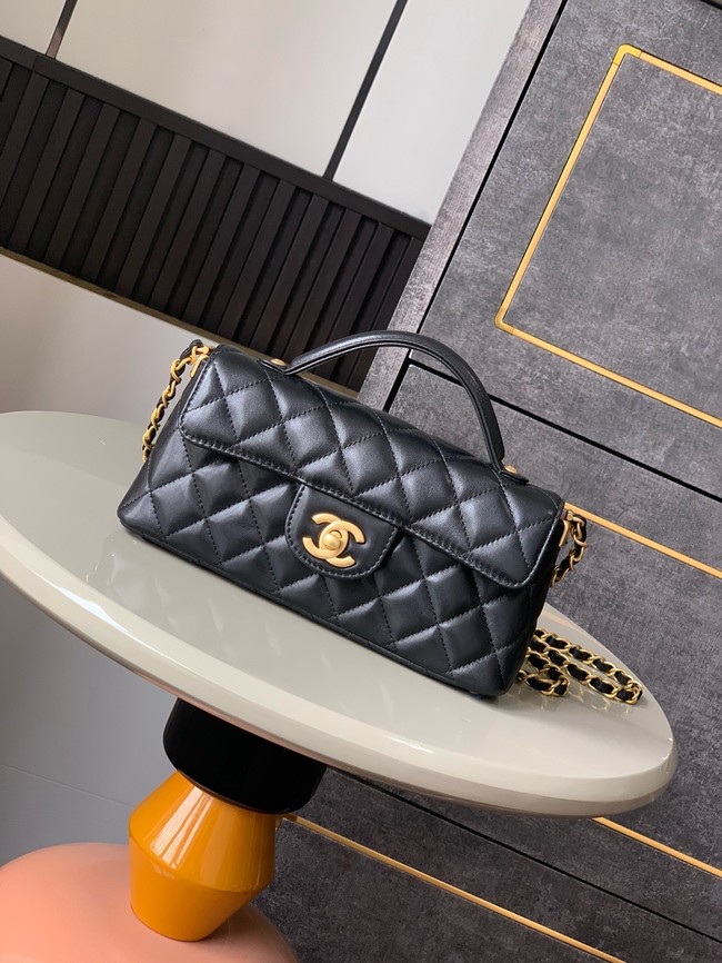 Chanel MINI FLAP BAG WITH TOP HANDLE AS5354 black