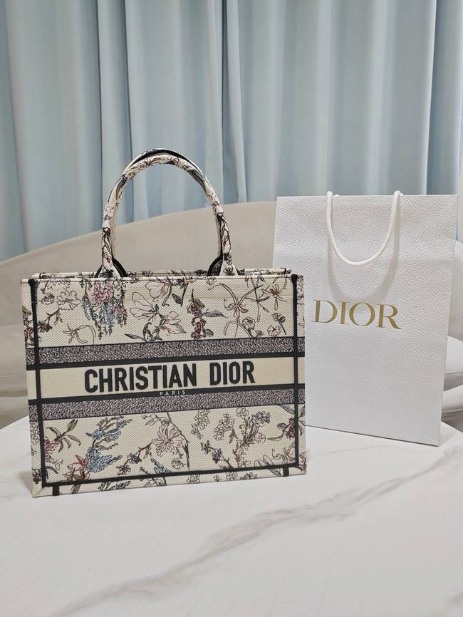 Medium Dior Book Tote Dior Pivoine Embroidery M1296ZEXH-1