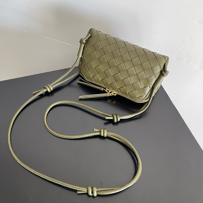 Bottega Veneta Intrecciato Concert Pouch 794258 Travertine