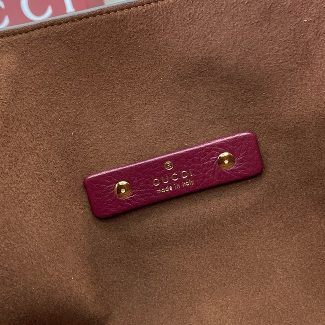 GUCCI SOFTBIT MAXI SHOULDER BAG 837466 Rosso Ancora red