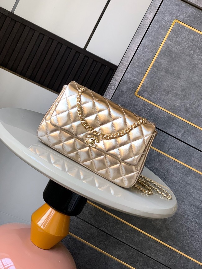 Chanel CLASSIC Original Lambskin 11.12 HANDBAG AS6565 gold