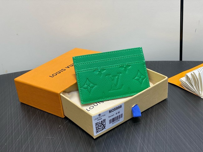 Louis Vuitton Double Card Holder M14771 green