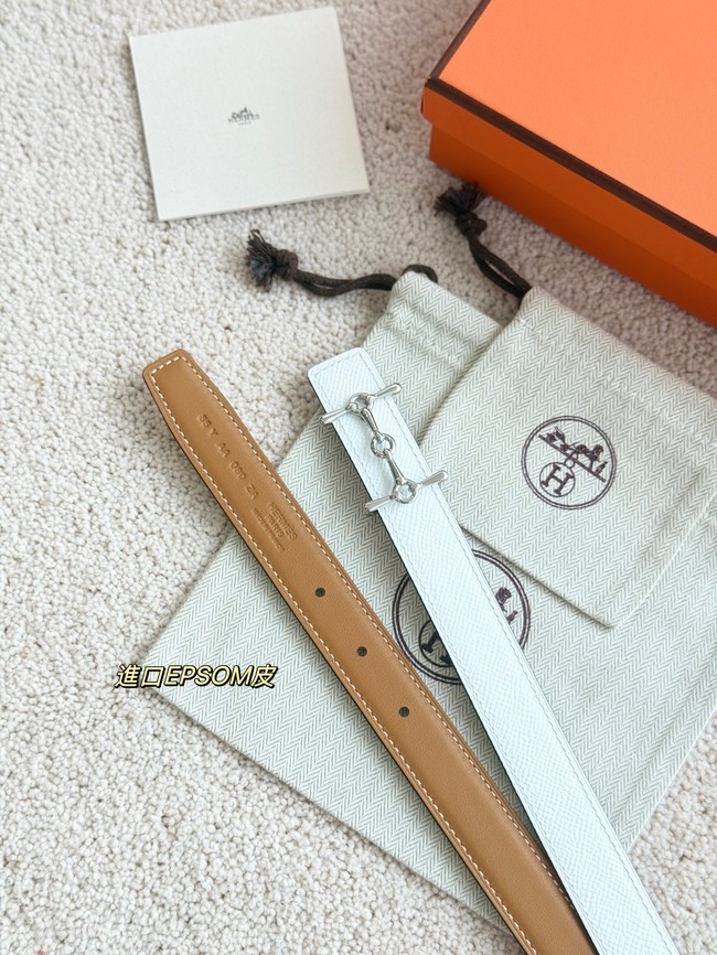 Hermes Swift calfskin double-sided leather belt 66030