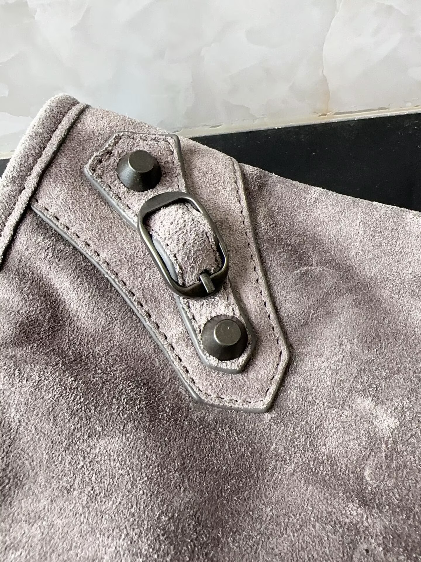 Balenciaga Le City Top Handle Bag B530 Gray