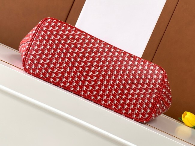 Goyard Calfskin Leather Tote Bag 3365 red