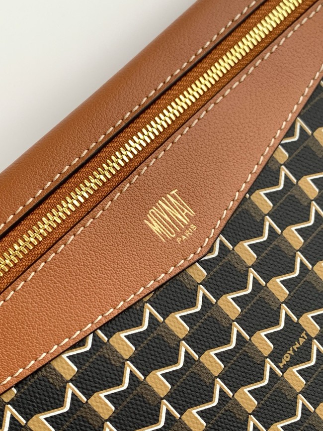 Goyard Calfskin Leather Tote Bag GM 3365 black&brown