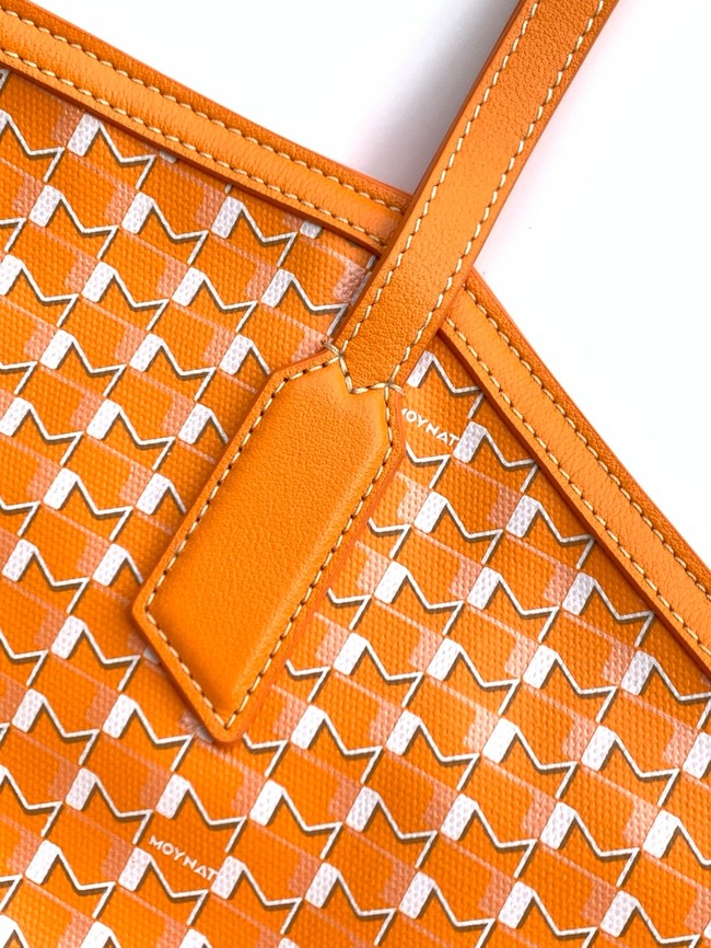 Goyard Calfskin Leather Tote Bag MM M8002 Orange