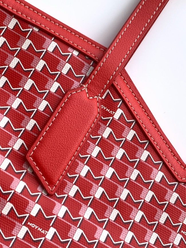Goyard Calfskin Leather Tote Bag MM M8002 RED