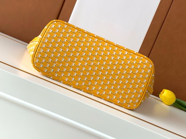 Goyard Calfskin Leather Tote Bag MM M8002 yellow