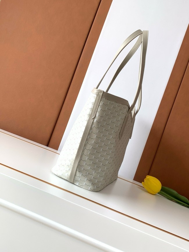 Goyard Calfskin Leather Tote Bag PM M8003 gray