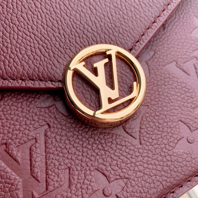 Louis Vuitton Wallet On Chain Rosy M25814 Grenat Red