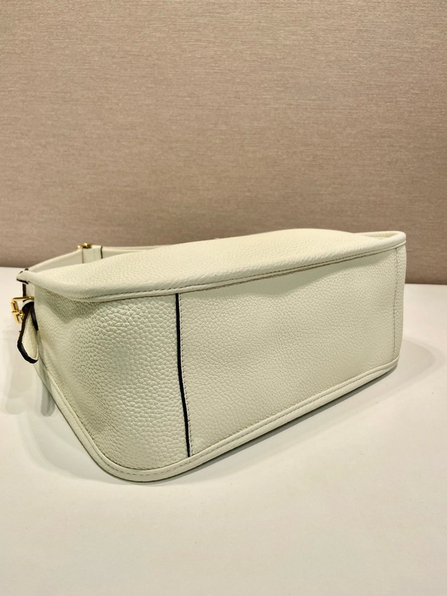 Prada Leather bag with shoulder strap 1BC073 Cream