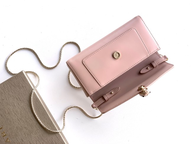 Bvlgari Serpenti Forever leather crossbody bag 289688 pink