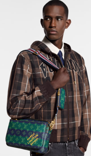 Louis Vuitton Trio Messenger M26026 Blue Stripes