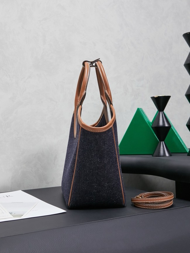 MIU MIU Leather Shoulder Bags 5GB288 Denim blue