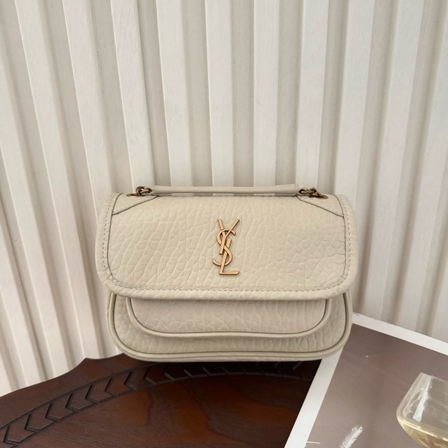 Saint Laurent NIKI small in grained lambskin 633178 BLANC VINTAGE