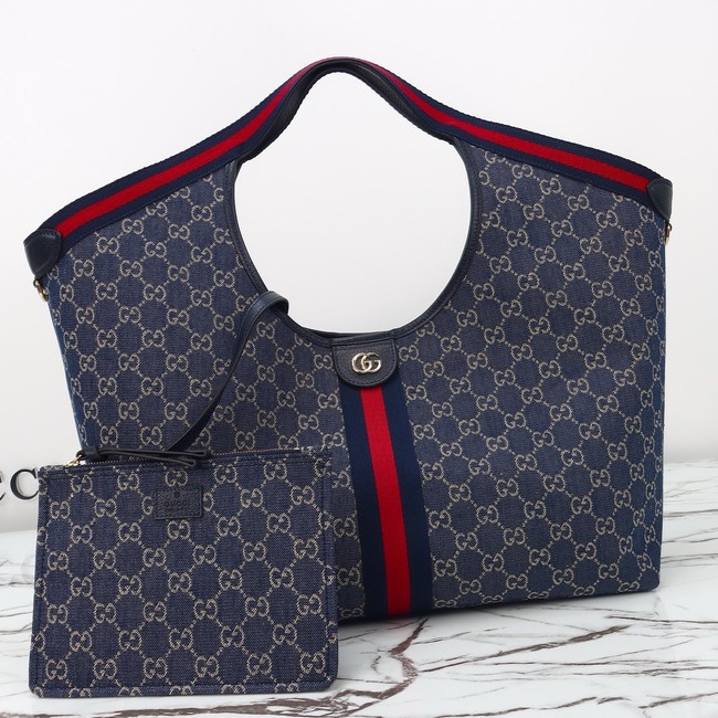 Gucci Giglio large tote bag 853971 Variation blue 