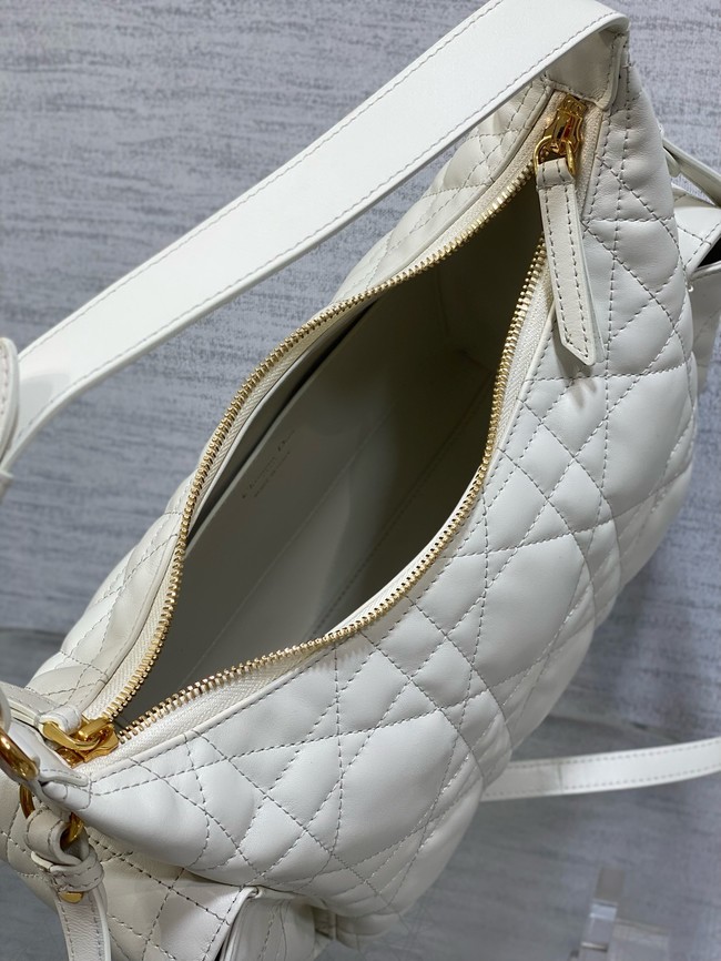 Dior Medium D-Dream Bag Macrocannage Lambskin M6323UU Latte