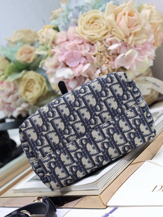 Dior Oblique Jacquard Nano Tote Bag S6100O Blue
