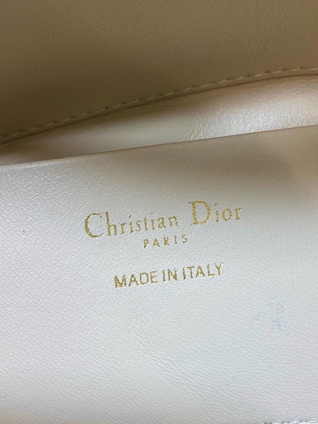 Dior Toujours Vertical Nano Tote Bag Macrocannage Calfskin S6100O Cream