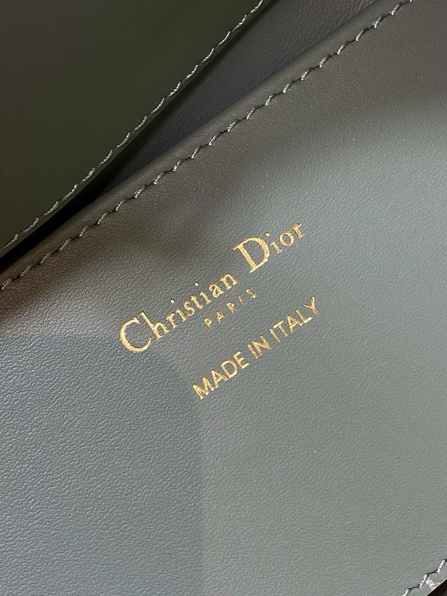 Dior Toujours Vertical Nano Tote Bag Macrocannage Calfskin S6100O gray