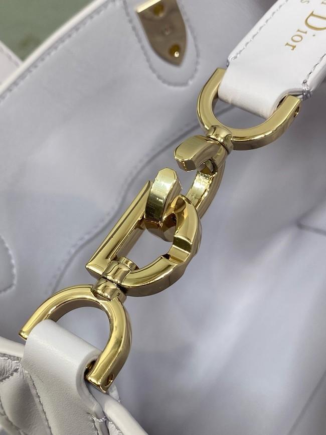 Dior Toujours Vertical Nano Tote Bag Macrocannage Calfskin S6100O purple