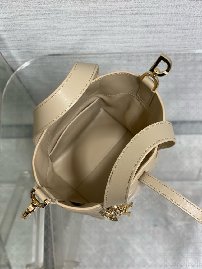 Dior Toujours Vertical Nano Tote Bag Macrocannage Calfskin S6100 beige